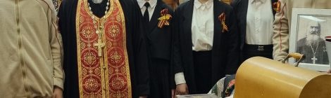 Подготовка празднования Дня Победы в школе поселка Быково